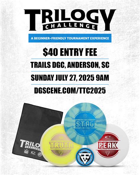 Dynamic Discs Trilogy Challenge 2025 @ Trails DGC · Disc Golf Scene