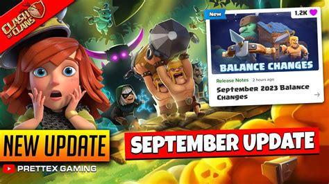 September 2023 Major Update in Clash of Clans | Clan Capital Balance ...