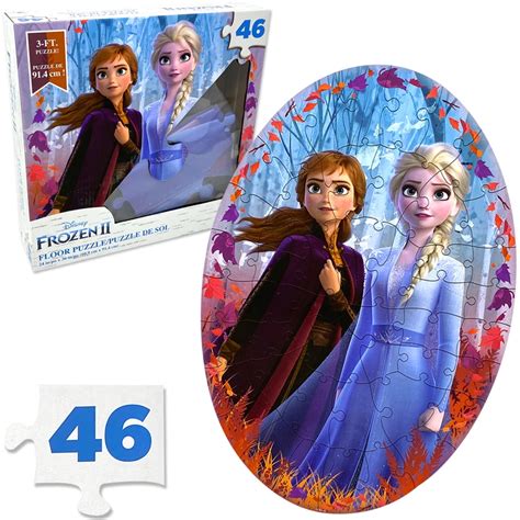 Brandclub - Disney Frozen 2 Giant Jigsaw Floor Puzzle in Box for Kids