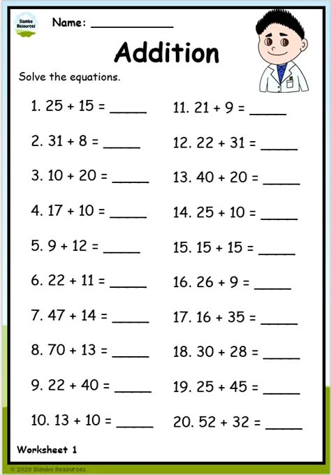 Grade 2 Addition Worksheets | Free Printables | Math Worksheets