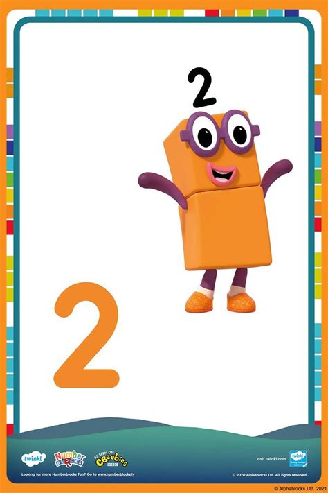 Numberblocks: Numberblock 2 | Activities, Number fun, Pink flowers ...