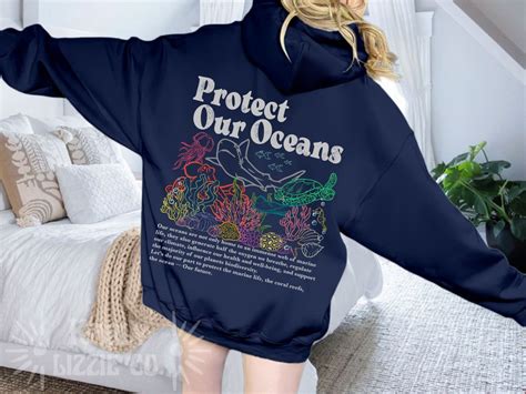 Protect Our Oceans Hoodie Shark Hoodie Save the Ocean Respect the ...