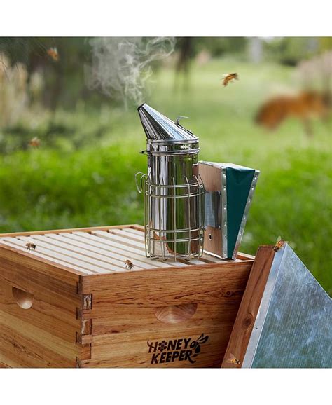 Honey Keeper 12-1/2 inch Bee Hive Smoker, Stainless Steel with Heat ...