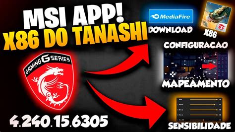 MSI 4.240.15.6305 ✅ DOWNLOAD, CONFIGURAÇÃO E SENSIBILIDADE ✅ EMULADOR FREE FIRE X86 DO TANASHI