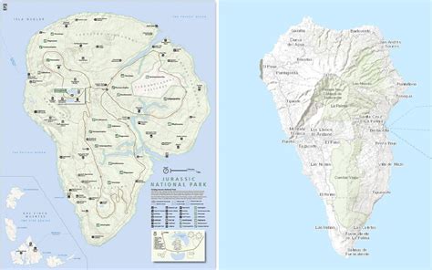 Fictional Isla Nublar from Jurassic Park looks very similar to real ...