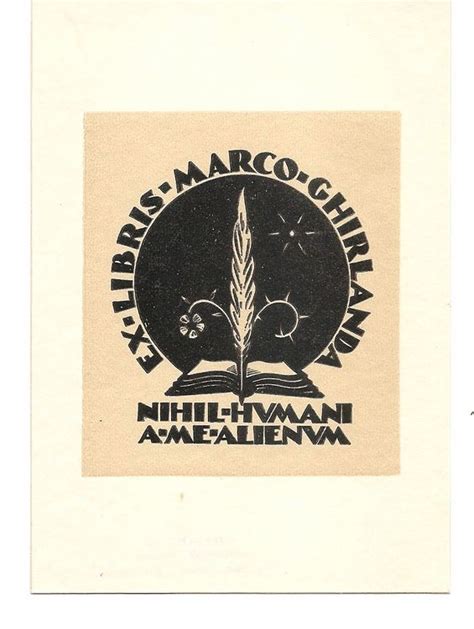 Exlibris Marco Ghirlanda - Original vintage (Gebraucht) in Farvagny-le ...