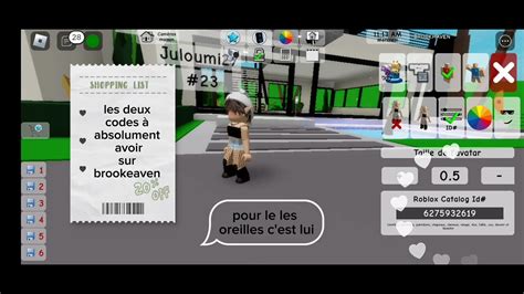 Roblox : les deux codes à absolument avoir sur brookhaven - YouTube