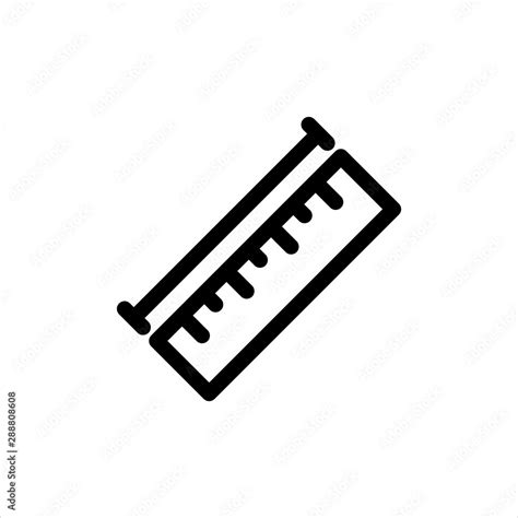 Size guide Icon with flat line style icon for web site design, logo ...