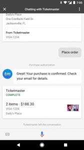 Ticketmaster x Google Assistant