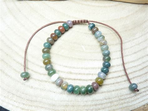 Bracelet agate Indienne réglable