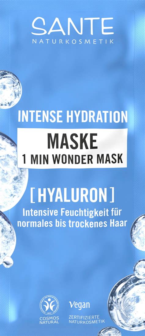 SANTE Naturkosmetik Intense Hydration 1 Min Wonder Mask, 20 g - Ecco ...