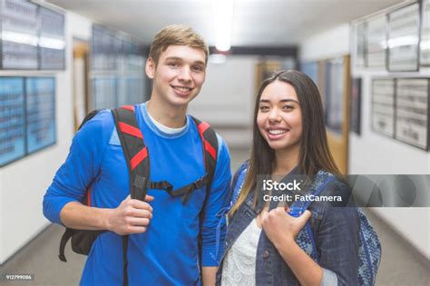 High School Couple Stock Photo - Download Image Now - Boyfriend ...