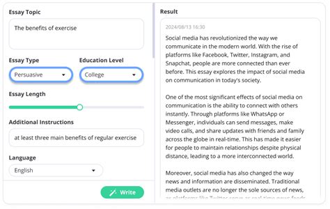 AI Essay Writer - Free Online Essay Generator
