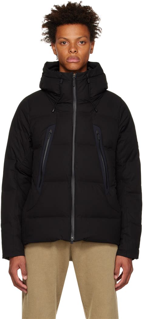 Descente ALLTERRAIN: Black Oversized Mountaineer Down Jacket | SSENSE ...