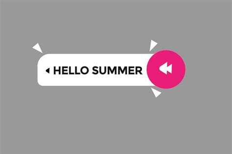 hello summer vectors.sign label bubble speech hello summer 23248318 ...