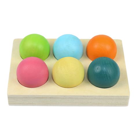 BAELLERT 6/12Pcs Rainbow Ball Matching Game Logic Thinking Training ...