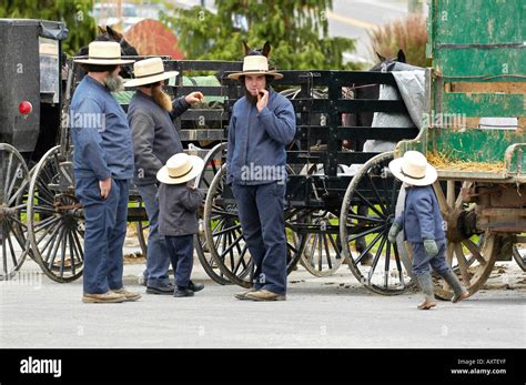 Amish lifestyle in and around Sugarcreek and Millersburg Ohio OH Stock ...