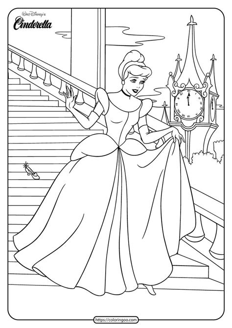 Cinderella Printables Coloring Pages