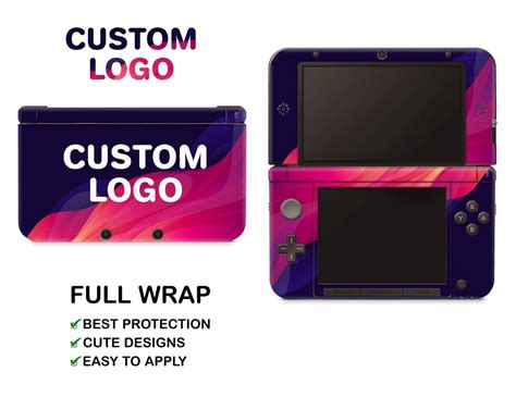 CUSTOM Image Logo Nintendo 3DS XL Vinyl Skin Personalized Picture Decal ...