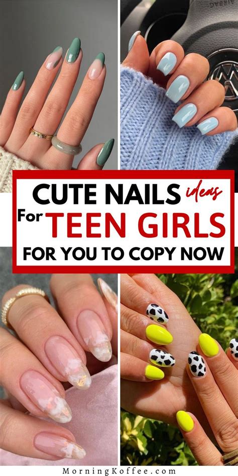 Cute Nail Ideas for Teen Girls For You To Copy Now ~Morningko | School ...