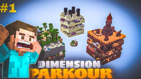 DIMENSION PARKOUR 😇 MINECRAFT JAVA - YouTube