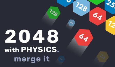 2048 with Physics. Merge It — jugar en 𝐏𝐥𝐚𝐲𝐠𝐚𝐦𝐚 (por GOLD EXPERIENCE GAMES)