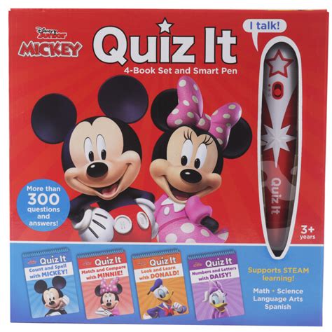 Disney Mickey Mouse Clubhouse: Quiz It 4-Book Set and Smart Pen ...