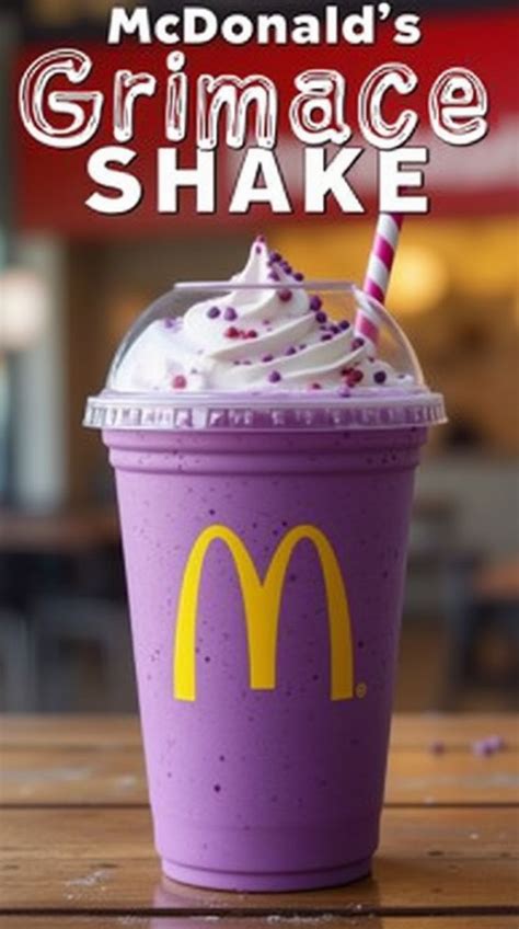 McDonald's Grimace Shake Recipe in 2025 | Shake recipes, Quick drink ...