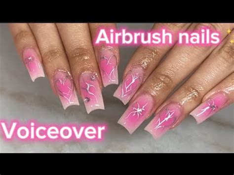 Airbrush and chrome nail art (beginner friendly) +voiceover - YouTube