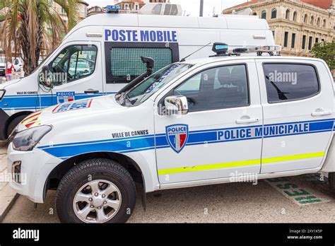 Cannes France,Le Suquet old quarter,Quai Saint-Pierre,parked city ...