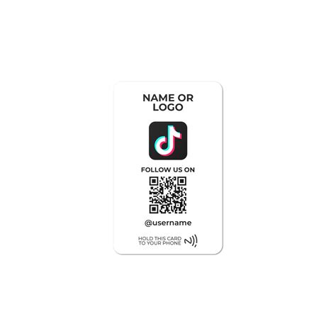 NFC TikTok Card - PrintingX – Custom Printing & Signage UK | Newcastle ...