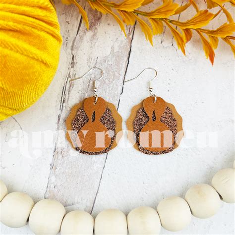 Layered Thanksgiving Turkey Earrings SVG – Amy Romeu