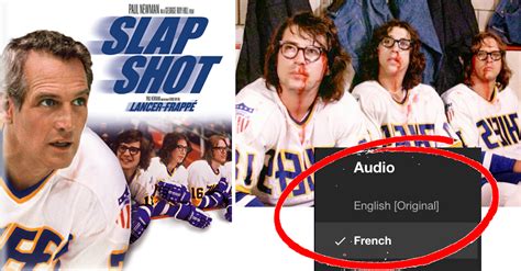 Slap Shot est disponible sur Netflix avec le fameux doublage québécois