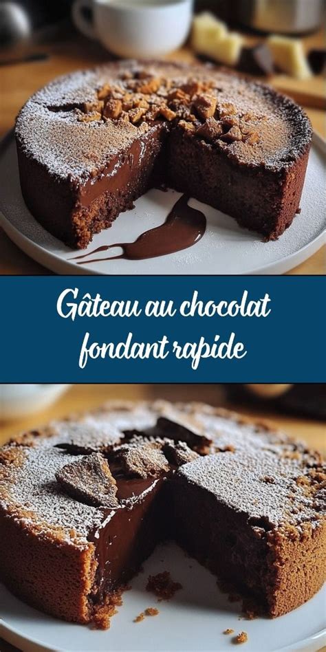 Gâteau au chocolat fondant rapide – recettes en famille | Recette ...