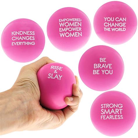 Pink Stress Balls with Motivational Sayings (6 Pack) - Walmart.com ...