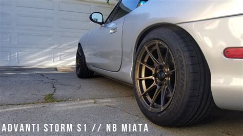 Advanti Storm S1 Install on NB Miata!