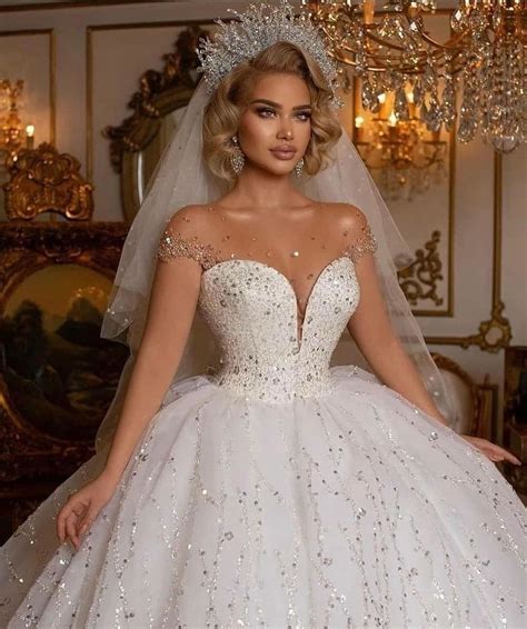 Princess Wedding Dresses With Cap Sleeves