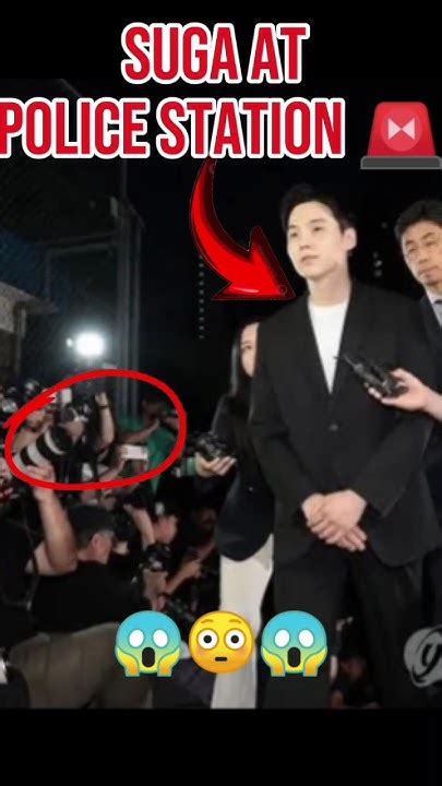 suga at police station😭 for drunk driving case #bts #suga #kpopupdates ...