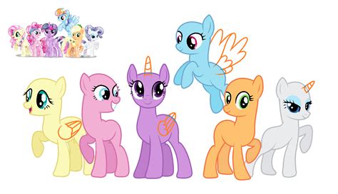 mlp crystal mane six Base by EmeraldJewelTM on DeviantArt