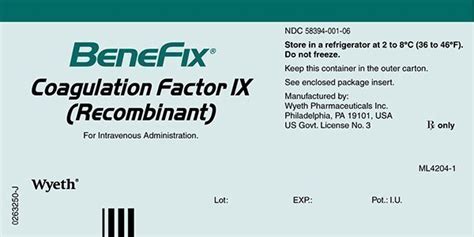 BeneFIX - FDA prescribing information, side effects and uses