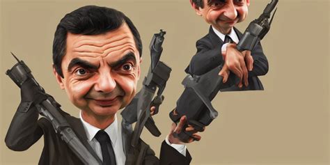 a finely detailed illustration of handsome mr bean | Stable Diffusion ...