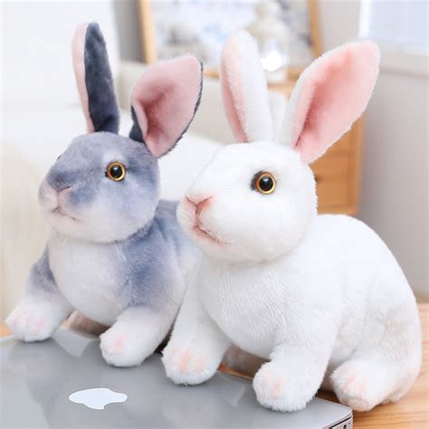 Rabbit Plush Toy Realistic | Alwaysplushie [ Free Shipping ]