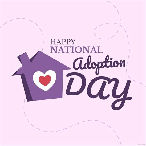 Happy National Adoption Day Illustration in PSD, Illustrator, EPS, SVG ...