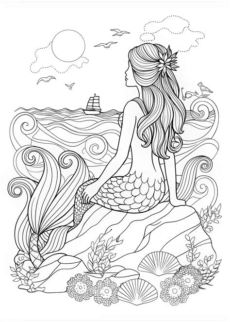 15 The Little Mermaid Coloring Pages