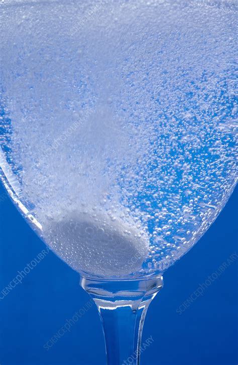 Effervescent tablet - Stock Image - M626/0160 - Science Photo Library
