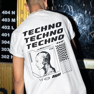 Techno Shirt, Techno Music T-shirt, Techno Clothes, Techno Top, Rave T ...