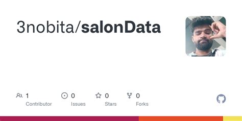 GitHub - 3nobita/salonData