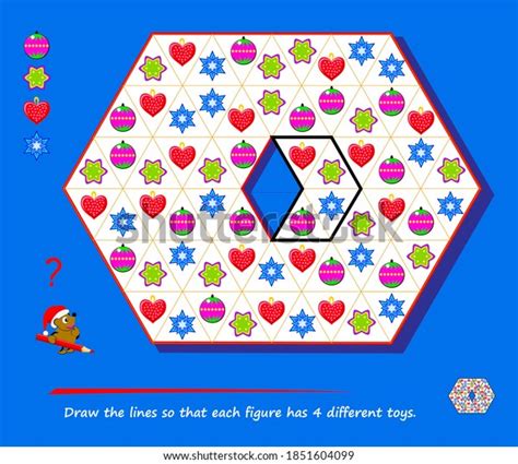 Logic Puzzle Game Children Adults Draw Stock Vector (Royalty Free ...