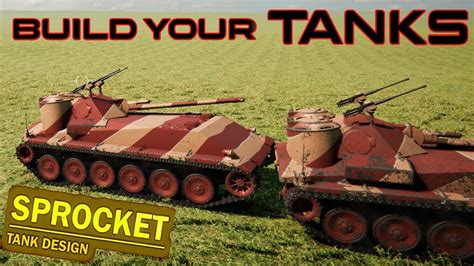 Sprocket - Build Your Own Tanks Simulator - Gameplay ( My First Tank ) PC Steam 4K