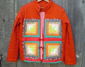 Quilted asian jacket | Etsy